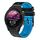 Per Garmin Forerunner255 Cinturino in silicone bicolore traforato da 22 mm (nero + blu) Per Garmin Forerunner255 Cinturino in silicone bicolore traforato da 22 mm (nero + blu)