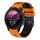 Per Garmin Forerunner 255 Music Cinturino in silicone bicolore traforato da 22 mm (arancione + nero) Per Garmin Forerunner 255 Music Cinturino in silicone bicolore traforato da 22 mm (arancione + nero)
