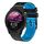 Per Garmin Forerunner 255 Music Cinturino in silicone bicolore traforato da 22 mm (nero + blu) Per Garmin Forerunner 255 Music Cinturino in silicone bicolore traforato da 22 mm (nero + blu)