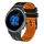 Per Garmin Venu 2 cinturino in silicone bicolore traforato da 22 mm (nero + arancione) Per Garmin Venu 2 cinturino in silicone bicolore traforato da 22 mm (nero + arancione)