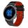 Per Garmin Venu 2 cinturino in silicone bicolore traforato da 22 mm (nero + rosso)