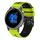 Per Garmin Venu 2 cinturino in silicone bicolore traforato da 22 mm (lime + nero) Per Garmin Venu 2 cinturino in silicone bicolore traforato da 22 mm (lime + nero)