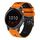 Per Garmin vivoactive 4 cinturino in silicone bicolore traforato da 22 mm (arancione + nero) Per Garmin vivoactive 4 cinturino in silicone bicolore traforato da 22 mm (arancione + nero)