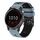 Per cinturino in silicone bicolore perforato da 22 mm Garmin vivoactive 4 (blu + nero) Per cinturino in silicone bicolore perforato da 22 mm Garmin vivoactive 4 (blu + nero)