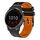 Per Garmin vivoactive 4 cinturino in silicone bicolore traforato da 22 mm (nero + arancione) Per Garmin vivoactive 4 cinturino in silicone bicolore traforato da 22 mm (nero + arancione)