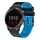 Per Garmin vivoactive 4 cinturino in silicone bicolore traforato da 22 mm (nero + blu) Per Garmin vivoactive 4 cinturino in silicone bicolore traforato da 22 mm (nero + blu)