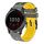 Per Garmin vivoactive 4 cinturino in silicone bicolore traforato da 22 mm (grigio + giallo) Per Garmin vivoactive 4 cinturino in silicone bicolore traforato da 22 mm (grigio + giallo)