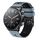 Per Xiaomi MI Watch S1 Cinturino in silicone bicolore traforato da 22 mm (blu + nero) Per Xiaomi MI Watch S1 Cinturino in silicone bicolore traforato da 22 mm (blu + nero)