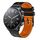 Per Xiaomi MI Watch S1 Cinturino in silicone bicolore traforato da 22 mm (nero + arancione) Per Xiaomi MI Watch S1 Cinturino in silicone bicolore traforato da 22 mm (nero + arancione)