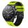 Per Xiaomi MI Watch S1 Cinturino in silicone bicolore traforato da 22 mm (lime + nero) Per Xiaomi MI Watch S1 Cinturino in silicone bicolore traforato da 22 mm (lime + nero)