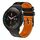 Per Xiaomi MI Watch S1 Pro Cinturino in silicone bicolore traforato da 22 mm (nero + arancione) Per Xiaomi MI Watch S1 Pro Cinturino in silicone bicolore traforato da 22 mm (nero + arancione)