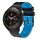 Per Xiaomi MI Watch S1 Pro Cinturino in silicone bicolore traforato da 22 mm (nero + blu) Per Xiaomi MI Watch S1 Pro Cinturino in silicone bicolore traforato da 22 mm (nero + blu)