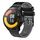 Per Xiaomi MI Watch S1 Active 22mm Cinturino in silicone bicolore traforato (nero + grigio)