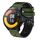 Per Xiaomi MI Watch S1 Active 22mm Cinturino in silicone bicolore perforato (verde militare + nero) Per Xiaomi MI Watch S1 Active 22mm Cinturino in silicone bicolore perforato (verde militare + nero)