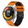Per Xiaomi MI Watch Color 2 Cinturino in silicone bicolore traforato da 22 mm (arancione + nero) Per Xiaomi MI Watch Color 2 Cinturino in silicone bicolore traforato da 22 mm (arancione + nero)