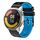 Per Xiaomi MI Watch Color 2 Cinturino in silicone bicolore traforato da 22 mm (nero + blu) Per Xiaomi MI Watch Color 2 Cinturino in silicone bicolore traforato da 22 mm (nero + blu)