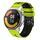 Per Xiaomi MI Watch Color 2 Cinturino in silicone bicolore traforato da 22 mm (lime + nero) Per Xiaomi MI Watch Color 2 Cinturino in silicone bicolore traforato da 22 mm (lime + nero)