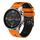 Per Xiaomi MI Watch Color 22mm Cinturino in silicone bicolore traforato (arancione + nero) Per Xiaomi MI Watch Color 22mm Cinturino in silicone bicolore traforato (arancione + nero)
