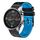 Per Xiaomi MI Watch Color 22mm Cinturino in silicone bicolore traforato (nero + blu) Per Xiaomi MI Watch Color 22mm Cinturino in silicone bicolore traforato (nero + blu)