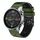 Per Xiaomi MI Watch Color 22mm Cinturino in silicone bicolore traforato (verde militare + nero) Per Xiaomi MI Watch Color 22mm Cinturino in silicone bicolore traforato (verde militare + nero)