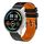 Per Xiaomi MI Watch Sport Cinturino in silicone bicolore traforato da 22 mm (nero + arancione) Per Xiaomi MI Watch Sport Cinturino in silicone bicolore traforato da 22 mm (nero + arancione)