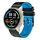 Per Xiaomi MI Watch Sport Cinturino in silicone bicolore traforato da 22 mm (nero + blu) Per Xiaomi MI Watch Sport Cinturino in silicone bicolore traforato da 22 mm (nero + blu)