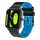 Per Xiaomi Haylou RS4 LS12 Cinturino in silicone bicolore traforato da 22 mm (nero + blu) Per Xiaomi Haylou RS4 LS12 Cinturino in silicone bicolore traforato da 22 mm (nero + blu)