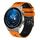 Per Huawei Watch GT3 Pro 46mm 22mm Cinturino in silicone bicolore traforato (arancione + nero)
