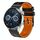 Per Huawei Watch GT3 46mm 22mm Cinturino in silicone bicolore traforato (nero + arancione) Per Huawei Watch GT3 46mm 22mm Cinturino in silicone bicolore traforato (nero + arancione)