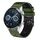 Per Huawei Watch GT3 46mm 22mm Cinturino in silicone bicolore traforato (verde militare + nero) Per Huawei Watch GT3 46mm 22mm Cinturino in silicone bicolore traforato (verde militare + nero)