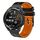Per Huawei Watch GT Runner 22mm Cinturino in silicone bicolore traforato (nero + arancione) Per Huawei Watch GT Runner 22mm Cinturino in silicone bicolore traforato (nero + arancione)