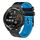 Per Huawei Watch GT Runner 22mm Cinturino in silicone bicolore traforato (nero + blu) Per Huawei Watch GT Runner 22mm Cinturino in silicone bicolore traforato (nero + blu)