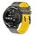 Per Huawei Watch GT Runner 22mm Cinturino in silicone bicolore traforato (grigio + giallo) Per Huawei Watch GT Runner 22mm Cinturino in silicone bicolore traforato (grigio + giallo)