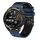 Per Huawei Watch GT Runner 22mm Cinturino in silicone bicolore perforato (blu notte + nero) Per Huawei Watch GT Runner 22mm Cinturino in silicone bicolore perforato (blu notte + nero)