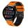 Per Huawei Watch 3 Cinturino in silicone bicolore traforato da 22 mm (arancione + nero) Per Huawei Watch 3 Cinturino in silicone bicolore traforato da 22 mm (arancione + nero)