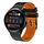 Per Huawei Watch 3 Cinturino in silicone bicolore traforato da 22 mm (nero + arancione) Per Huawei Watch 3 Cinturino in silicone bicolore traforato da 22 mm (nero + arancione)