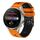 Per Huawei Watch 3 Pro Cinturino in silicone bicolore traforato da 22 mm (arancione + nero) Per Huawei Watch 3 Pro Cinturino in silicone bicolore traforato da 22 mm (arancione + nero)