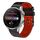 Per Huawei Watch 3 Pro Cinturino in silicone bicolore traforato da 22 mm (nero + rosso) Per Huawei Watch 3 Pro Cinturino in silicone bicolore traforato da 22 mm (nero + rosso)