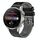 Per Huawei Watch 3 Pro Cinturino in silicone bicolore traforato da 22 mm (nero + grigio) Per Huawei Watch 3 Pro Cinturino in silicone bicolore traforato da 22 mm (nero + grigio)