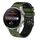 Per Huawei Watch 3 Pro Cinturino in silicone bicolore perforato da 22 mm (verde militare + nero) Per Huawei Watch 3 Pro Cinturino in silicone bicolore perforato da 22 mm (verde militare + nero)