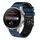 Per Huawei Watch 3 Pro Cinturino in silicone bicolore traforato da 22 mm (blu notte + nero) Per Huawei Watch 3 Pro Cinturino in silicone bicolore traforato da 22 mm (blu notte + nero)