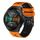 Per Huawei Watch GT 2E Cinturino in silicone bicolore traforato da 22 mm (arancione + nero) Per Huawei Watch GT 2E Cinturino in silicone bicolore traforato da 22 mm (arancione + nero)