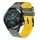 Per Huawei GT2 46mm 22mm Cinturino in silicone bicolore traforato (grigio + giallo) Per Huawei GT2 46mm 22mm Cinturino in silicone bicolore traforato (grigio + giallo)