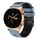 For Honor Watch GS 3 Cinturino in silicone bicolore traforato da 22 mm (blu + grigio) For Honor Watch GS 3 Cinturino in silicone bicolore traforato da 22 mm (blu + grigio)