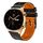 For Honor Watch GS 3 Cinturino in silicone bicolore traforato da 22 mm (nero + arancione) For Honor Watch GS 3 Cinturino in silicone bicolore traforato da 22 mm (nero + arancione)