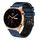 For Honor Watch GS 3 Cinturino in silicone bicolore traforato da 22 mm (blu notte + nero) For Honor Watch GS 3 Cinturino in silicone bicolore traforato da 22 mm (blu notte + nero)