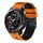 For Honor Watch GS Pro Cinturino in silicone bicolore traforato da 22 mm (arancione + nero) For Honor Watch GS Pro Cinturino in silicone bicolore traforato da 22 mm (arancione + nero)