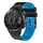 Per Honor Magic Watch 2 46mm 22mm Cinturino in silicone bicolore traforato (nero + blu) Per Honor Magic Watch 2 46mm 22mm Cinturino in silicone bicolore traforato (nero + blu)