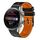 Per Huawei Watch 3 Pro Nuovo cinturino in silicone bicolore traforato da 22 mm (nero + arancione) Per Huawei Watch 3 Pro Nuovo cinturino in silicone bicolore traforato da 22 mm (nero + arancione)