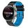 Per Huawei Watch 3 Pro Nuovo cinturino in silicone bicolore traforato da 22 mm (nero + blu) Per Huawei Watch 3 Pro Nuovo cinturino in silicone bicolore traforato da 22 mm (nero + blu)